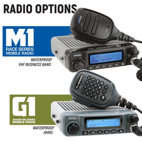 Photo of Polaris RZR XP 1000 Complete Communication Kit with Bluetooth Intercom and 2-Way Radio by Rugged Radios - Premium for UTVs / Side by Sides