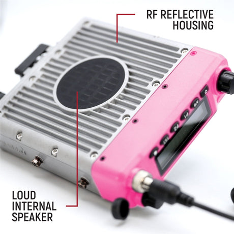 Photo of Radio Kit - Pink Rugged G1 ADVENTURE SERIES Waterproof GMRS Mobile Radio with Antenna by Rugged Radios - Premium for UTVs / Side by Sides