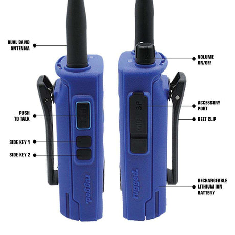 Photo of RADIO KIT - Rugged R1 - Business Band Two Way Handheld Radio to Intercom by Rugged Radios - Premium for UTVs / Side by Sides