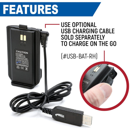 Photo of RDH-16 Handheld Radio High Capacity Battery by Rugged Radios - Premium for UTVs / Side by Sides