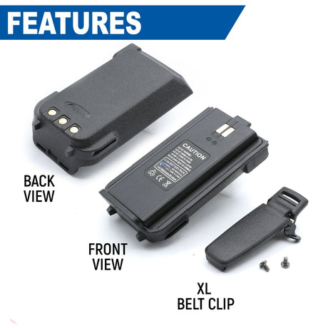 Photo of RDH-16 Handheld Radio High Capacity Battery by Rugged Radios - Premium for UTVs / Side by Sides