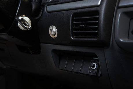 Photo of Rocker Switch Panel for OBS Ford Bronco, F150, and F250 Lower Dash by Rugged Radios - Premium for UTVs / Side by Sides