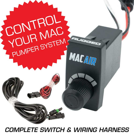 Photo of Rocker Switch Variable Speed Controller (VSC) for MAC Helmet Air Pumper - Complete Switch & Wiring Harness by Rugged Radios - Premium for UTVs / Side by Sides