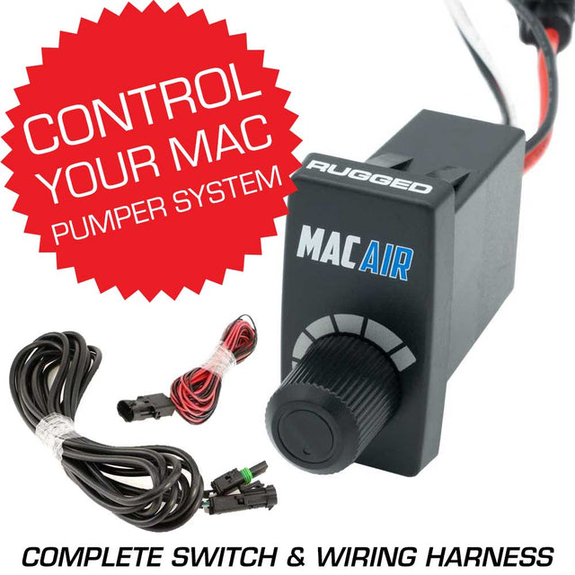 Photo of Rocker Switch Variable Speed Controller (VSC) for MAC Helmet Air Pumper - Complete Switch & Wiring Harness by Rugged Radios - Premium for UTVs / Side by Sides