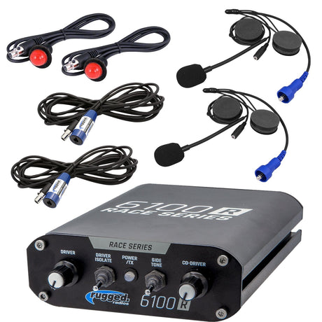 Photo of RACE INTERCOM KIT - RRP6100 RACE SERIES Intercom with Helmet Kits by Rugged Radios - Premium for UTVs / Side by Sides