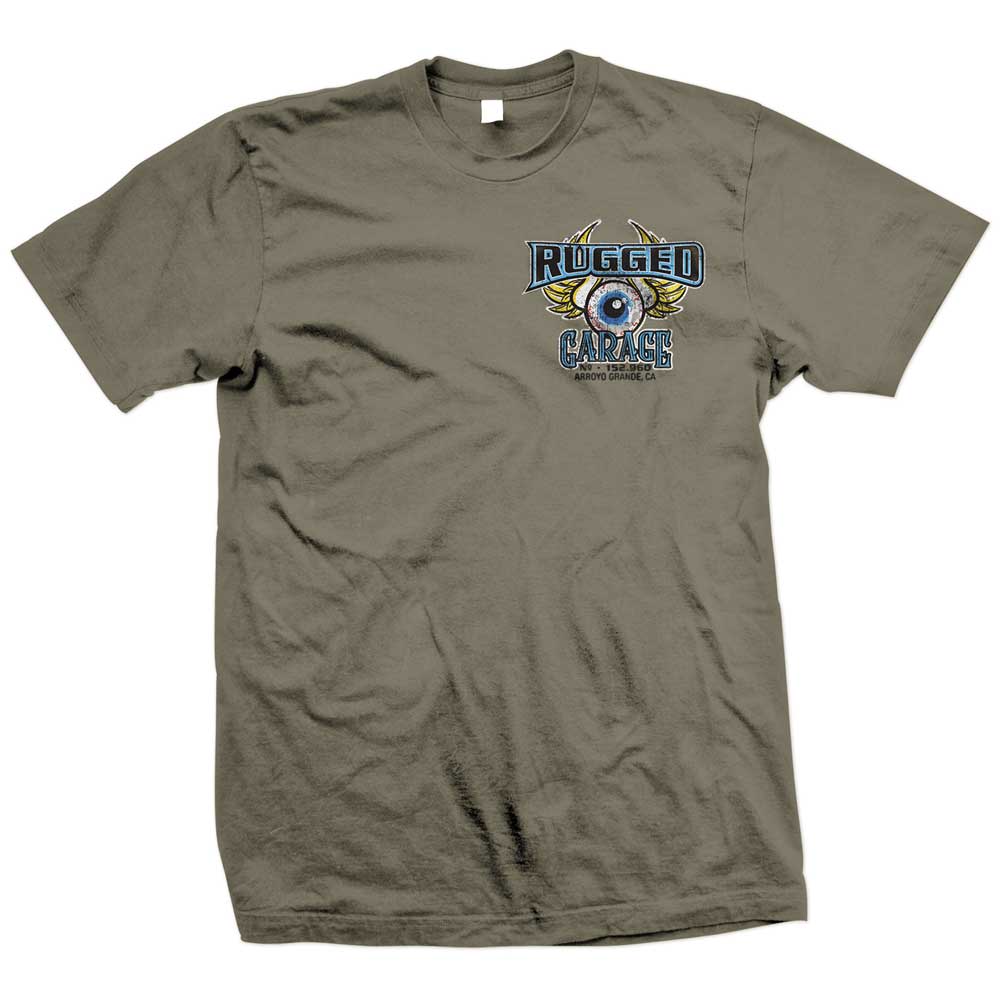 Photo of Rugged Radios GARAGE T-Shirt - Grey by Rugged Radios - Premium for UTVs / Side by Sides