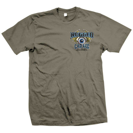Photo of Rugged Radios GARAGE T-Shirt - Grey by Rugged Radios - Premium for UTVs / Side by Sides
