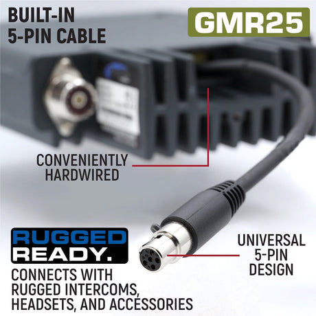 Photo of Rugged GMR25 Waterproof GMRS Mobile Radio by Rugged Radios - Premium for UTVs / Side by Sides