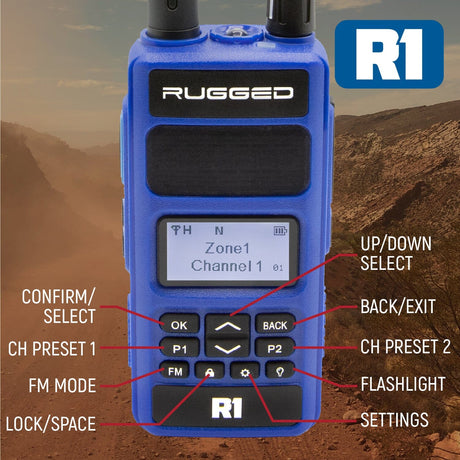 Photo of Rugged R1 - Business Band Two Way Handheld Radio - Digital and Analog by Rugged Radios - Premium for UTVs / Side by Sides