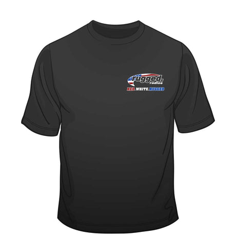 Photo of Rugged Radios AMERICAN FLAG T-Shirt - Black by Rugged Radios - Premium for UTVs / Side by Sides