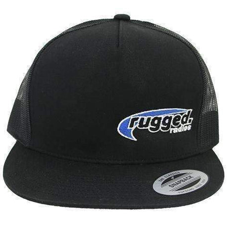 Photo of Rugged Radios Flat Bill Snapback Hat - Black by Rugged Radios - Premium for UTVs / Side by Sides