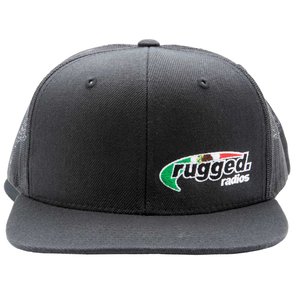 Photo of Rugged Radios MEXICAN FLAG Flat Bill Snapback Hat - Black by Rugged Radios - Premium for UTVs / Side by Sides