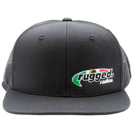 Photo of Rugged Radios MEXICAN FLAG Flat Bill Snapback Hat - Black by Rugged Radios - Premium for UTVs / Side by Sides