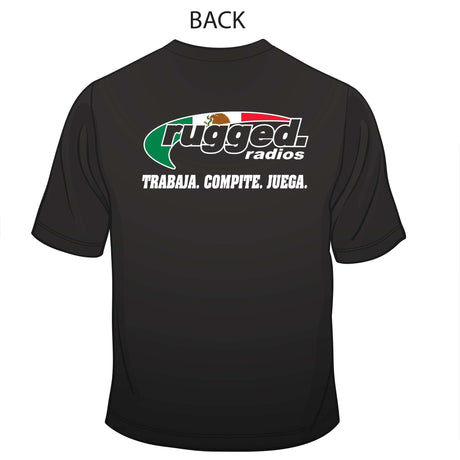 Photo of Rugged Radios MEXICAN FLAG T-Shirt - Black by Rugged Radios - Premium for UTVs / Side by Sides