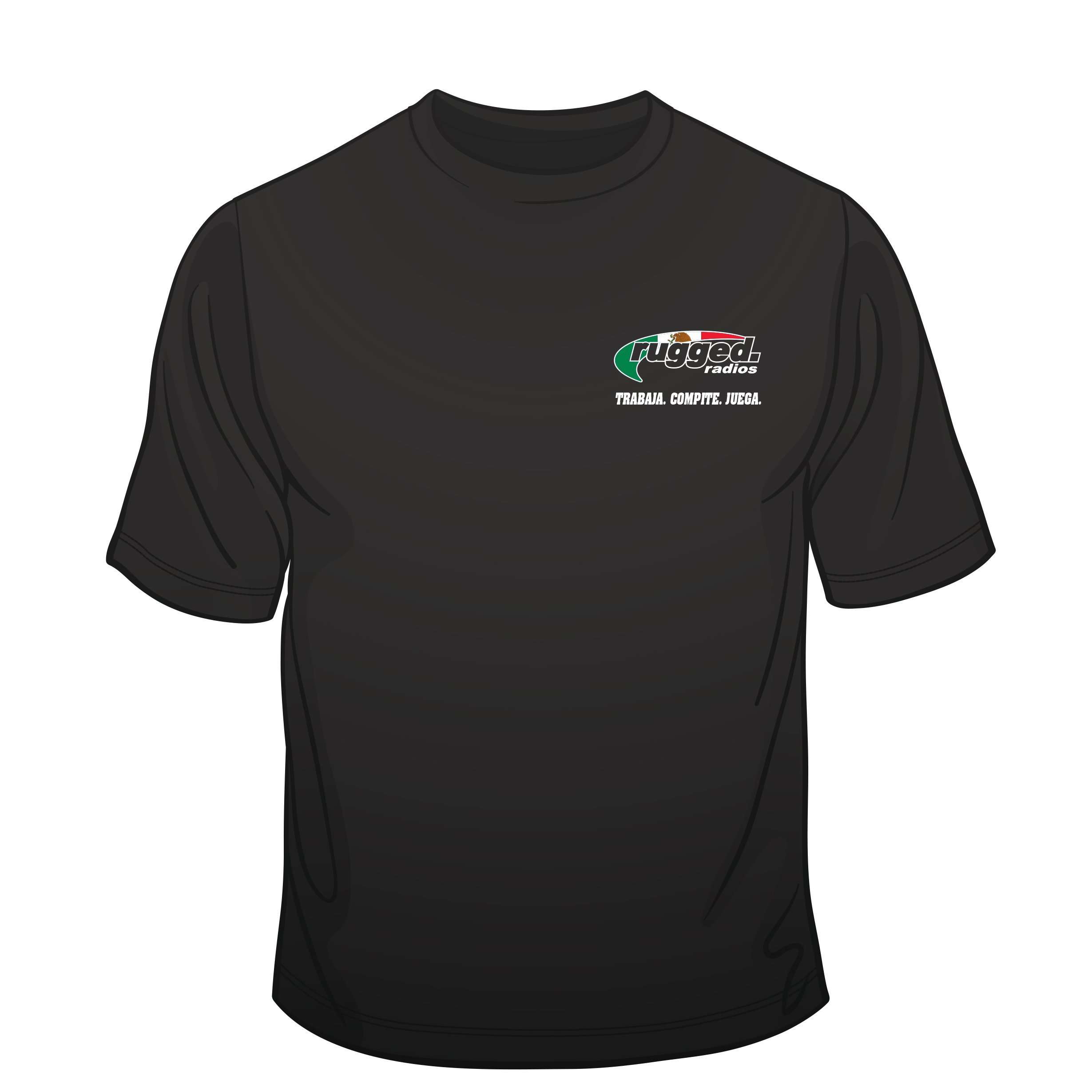 Photo of Rugged Radios MEXICAN FLAG T-Shirt - Black by Rugged Radios - Premium for UTVs / Side by Sides