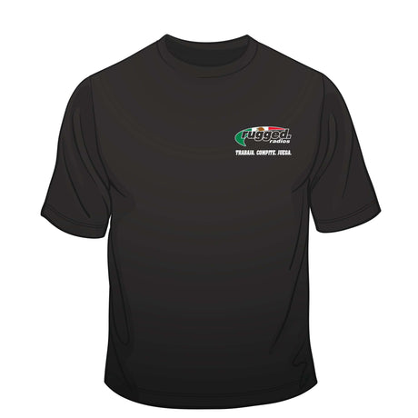 Photo of Rugged Radios MEXICAN FLAG T-Shirt - Black by Rugged Radios - Premium for UTVs / Side by Sides