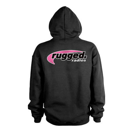 Photo of Rugged Radios PINK Pullover Hoodie - Black by Rugged Radios - Premium for UTVs / Side by Sides