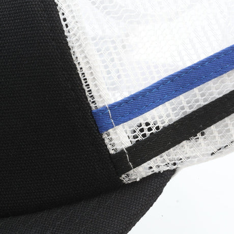 Photo of Rugged Radios Striped Snapback Hat - Black and White by Rugged Radios - Premium for UTVs / Side by Sides