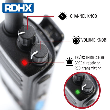 Photo of WATERPROOF - Rugged RDH-X - Business Band Two Way Handheld Radio - Digital and Analog by Rugged Radios - Premium for UTVs / Side by Sides