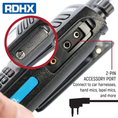 Photo of WATERPROOF - Rugged RDH-X - Business Band Two Way Handheld Radio - Digital and Analog by Rugged Radios - Premium for UTVs / Side by Sides