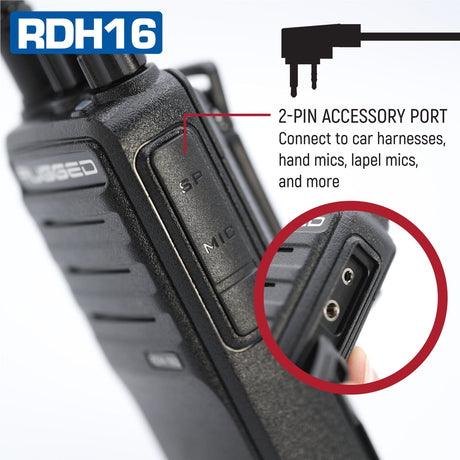Photo of Rugged RDH16 - Business Band Two Way Handheld Radio - Digital and Analog by Rugged Radios - Premium for UTVs / Side by Sides