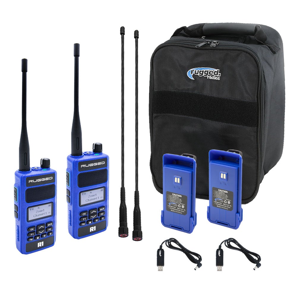 Photo of R1 READY PACK - Rugged R1 - Business Band Two Way Handheld Radios - Digital and Analog by Rugged Radios - Premium for UTVs / Side by Sides