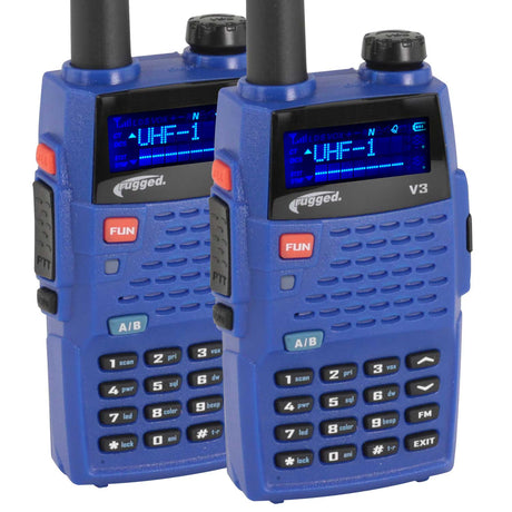 Photo of 2 PACK - Rugged V3 - Business Band Two Way Handheld Radio - Analog Only by Rugged Radios - Premium for UTVs / Side by Sides