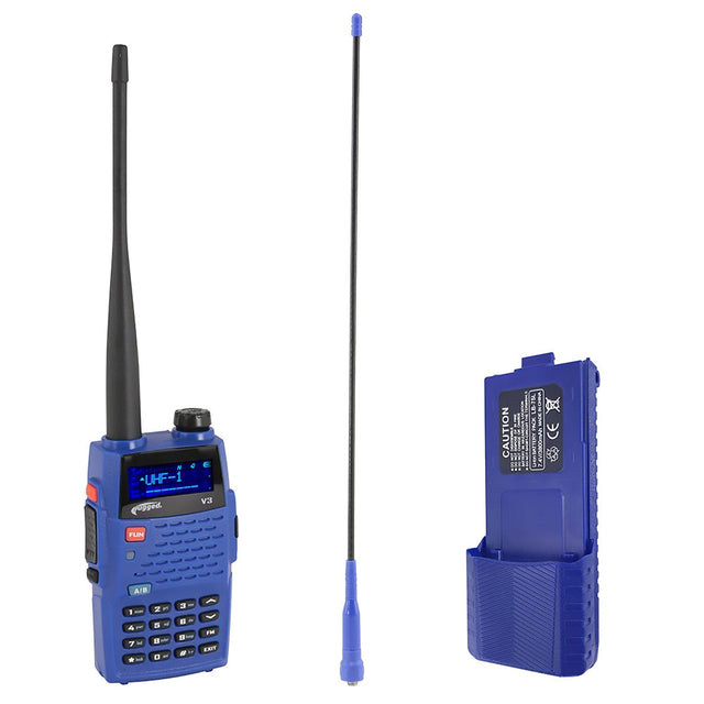 Photo of BUNDLE - Rugged V3 - Handheld Radio with Long Range Antenna and High Capacity Battery by Rugged Radios - Premium for UTVs / Side by Sides
