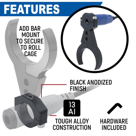 Photo of Single Headset / Helmet Jack - Bar Mount by Rugged Radios - Premium for UTVs / Side by Sides
