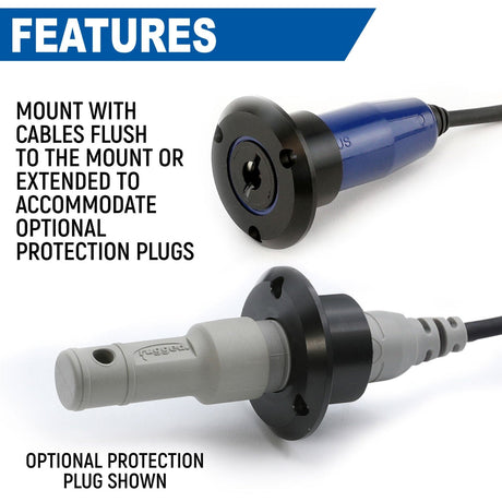 Photo of Single Headset / Helmet Jack Flush Mount by Rugged Radios - Premium for UTVs / Side by Sides