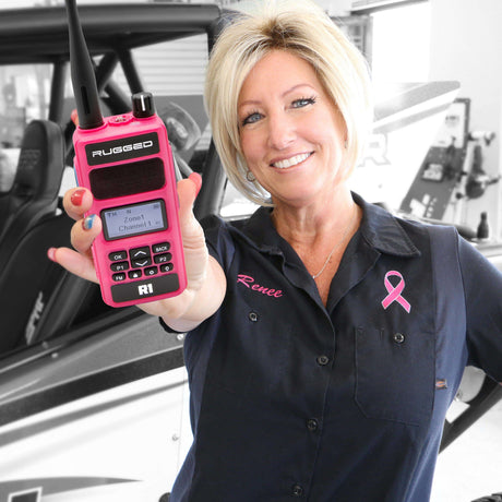 Photo of PINK - Rugged R1 - Business Band Two Way Handheld Radio - Digital and Analog by Rugged Radios - Premium for UTVs / Side by Sides