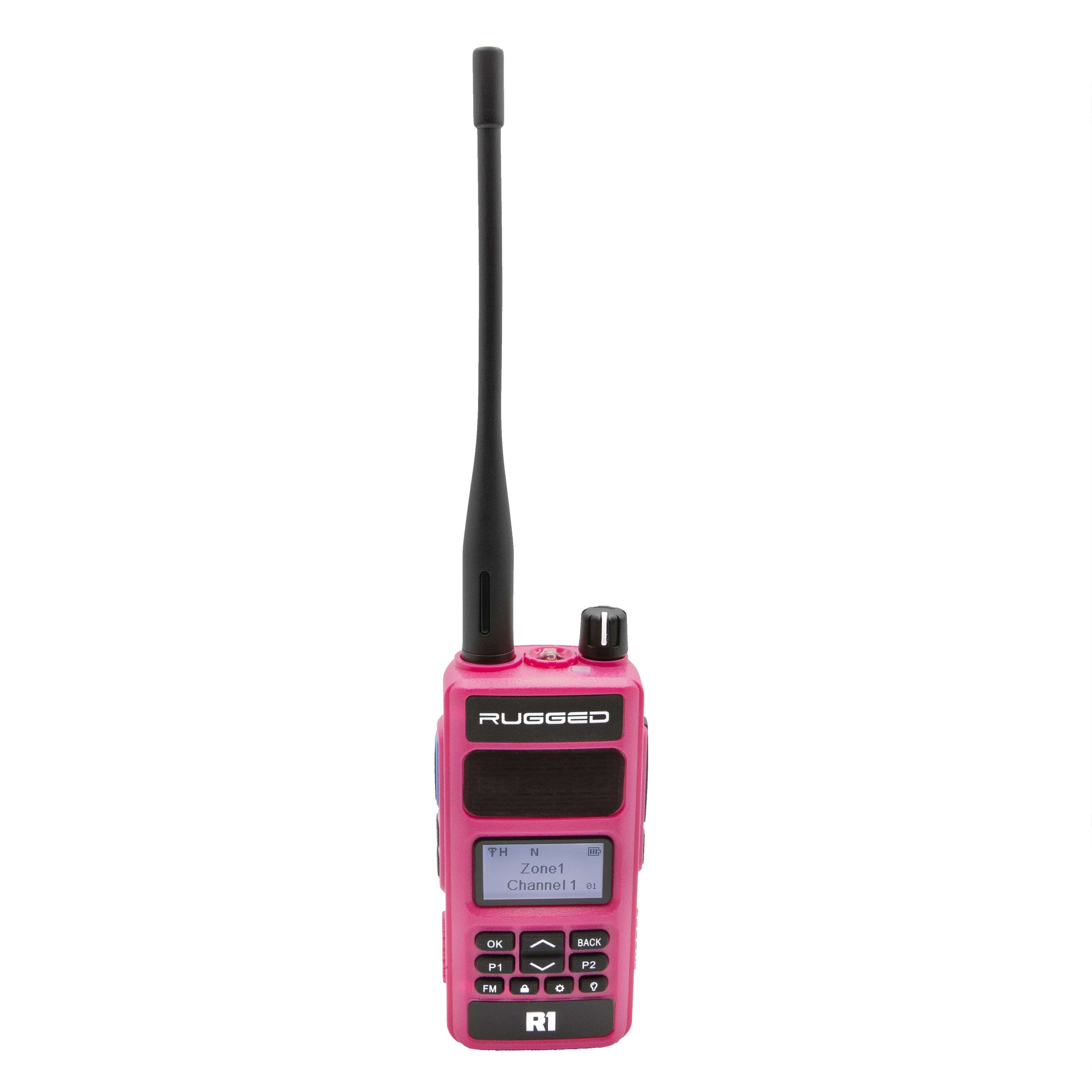 Photo of PINK - Rugged R1 - Business Band Two Way Handheld Radio - Digital and Analog by Rugged Radios - Premium for UTVs / Side by Sides
