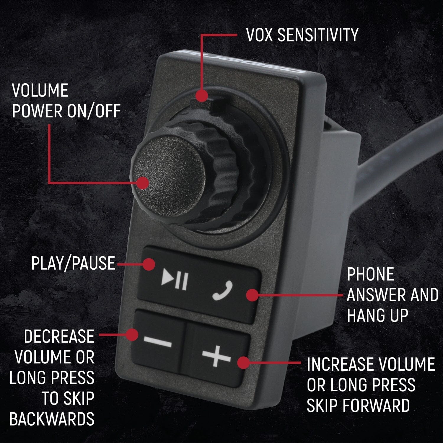 Photo of STX STEREO Remote Head Complete Master Communication Kit with Intercom and 2-Way Radio by Rugged Radios - Premium for UTVs / Side by Sides