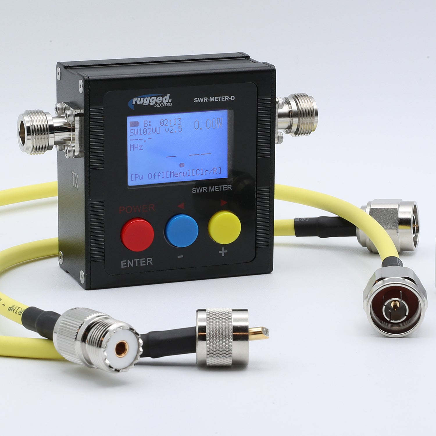 Photo of SWR UHF & VHF Antenna Power Meter with Cables by Rugged Radios - Premium for UTVs / Side by Sides