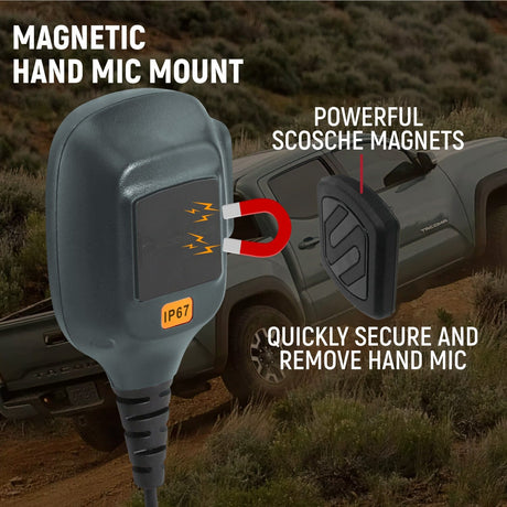 Photo of Toyota Tacoma, 4Runner, Sequoia, Lexus Two-Way GMRS Mobile Radio Kit by Rugged Radios - Premium for UTVs / Side by Sides