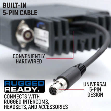 Photo of Toyota Tacoma, 4Runner, Sequoia, Lexus Two-Way GMRS Mobile Radio Kit by Rugged Radios - Premium for UTVs / Side by Sides