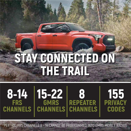 Photo of Toyota Tundra Two-Way GMRS Mobile Radio Kit by Rugged Radios - Premium for UTVs / Side by Sides