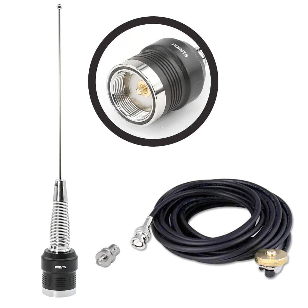 Photo of UHF External Antenna Kit for Handheld Radios (UHF 450 - 470 MHz) by Rugged Radios - Premium for UTVs / Side by Sides