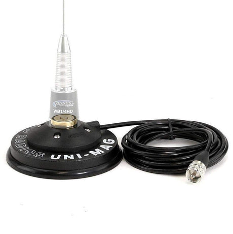Photo of Antenna Coax Cable with Universal NMO or Magnetic Antenna Mount - 13' - CLEARANCE by Rugged Radios - Premium for UTVs / Side by Sides