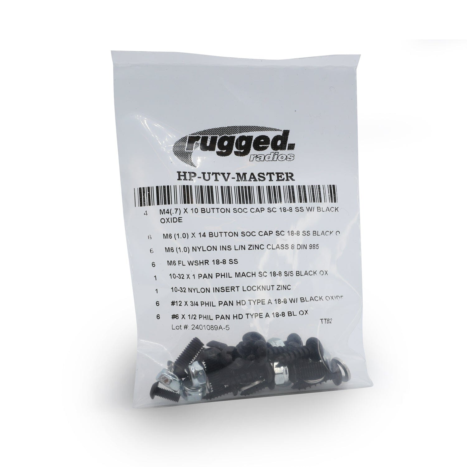 Photo of UTV Kit Replacement Hardware Pack by Rugged Radios - Premium for UTVs / Side by Sides