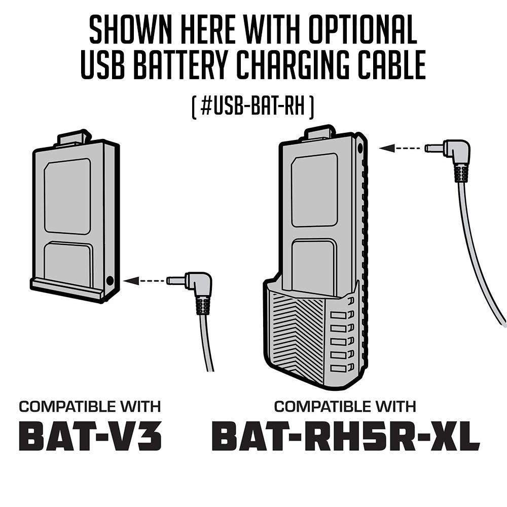 Photo of V3 Replacement Battery with 12v Charge Port by Rugged Radios - Premium for UTVs / Side by Sides