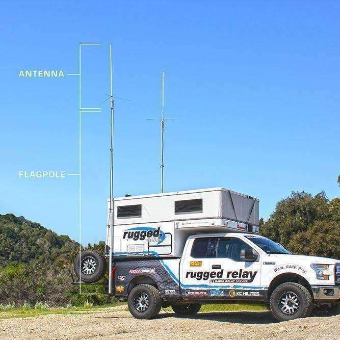 Photo of VHF Fiberglass Base Camp Antenna by Rugged Radios - Premium for UTVs / Side by Sides