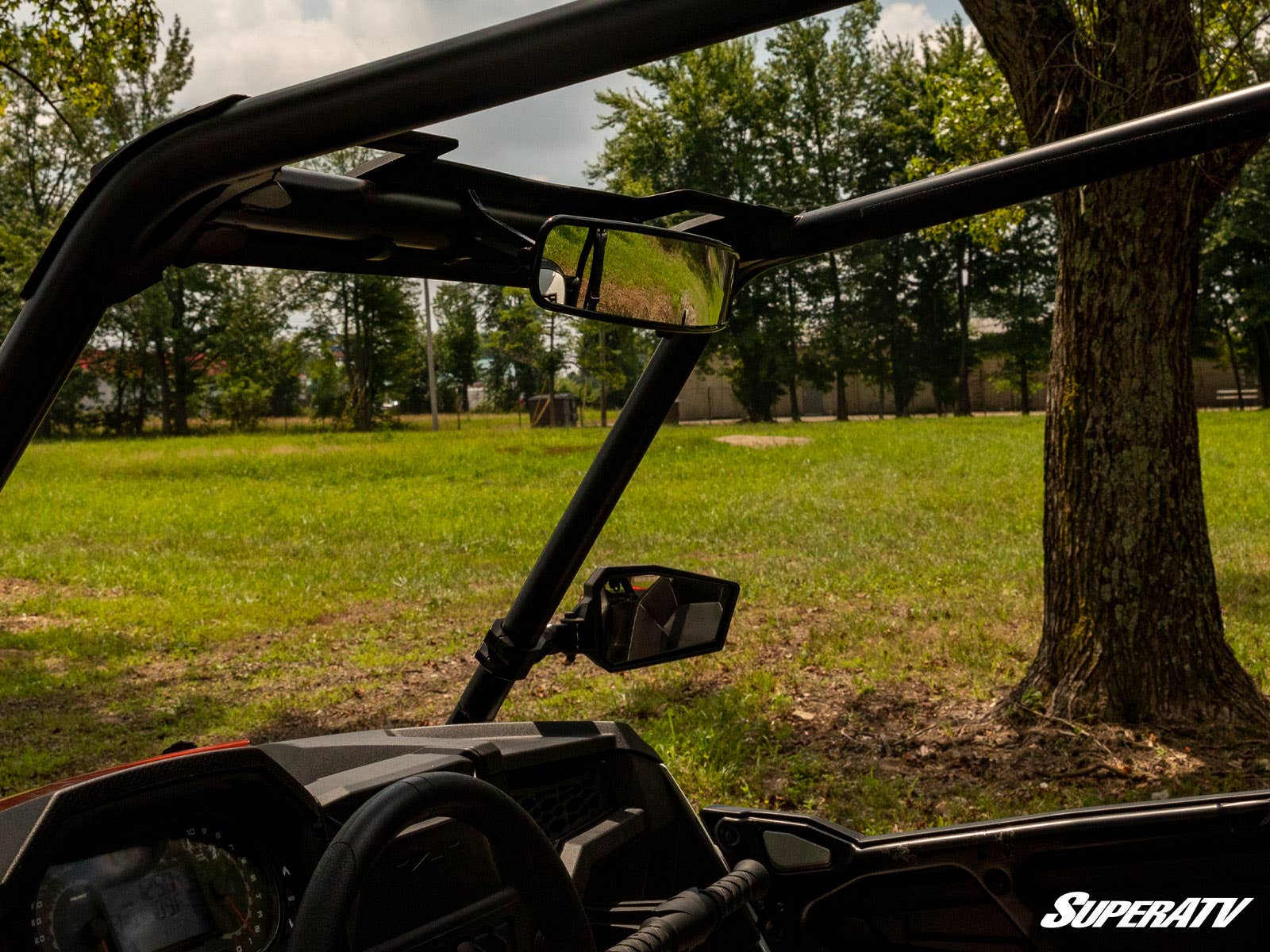 Photo of SuperATV Kawasaki 17" Curved Rear View Mirror by SuperATV - Premium Mirrors for UTVs / Side by Sides