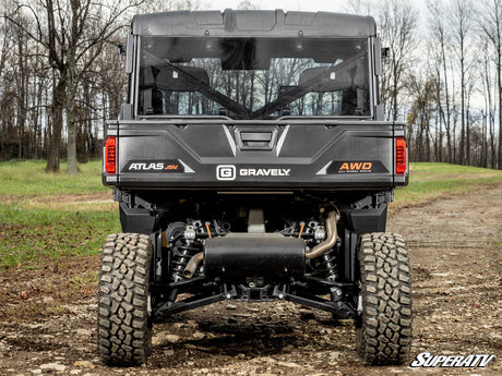 Photo of SuperATV Gravely Atlas JSV, Gravely rear windshield by SuperATV - Premium Windshields for UTVs / Side by Sides