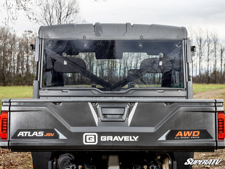 Photo of SuperATV Gravely Atlas JSV, Gravely rear windshield by SuperATV - Premium Windshields for UTVs / Side by Sides