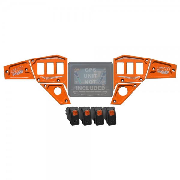 RZR Dash Panel Digital GPS 6 piece with switches
