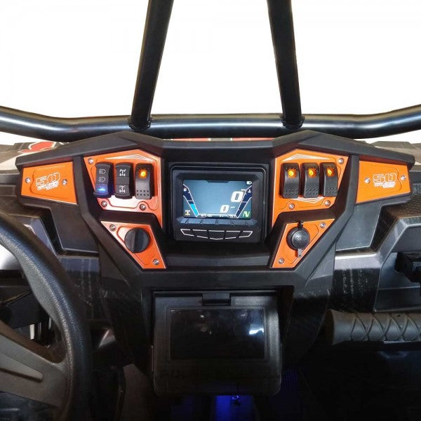 Photo of RZR Dash Panel Digital GPS 6 piece with switches by 50 Caliber Racing - Premium Dash Accessories for UTVs / Side by Sides