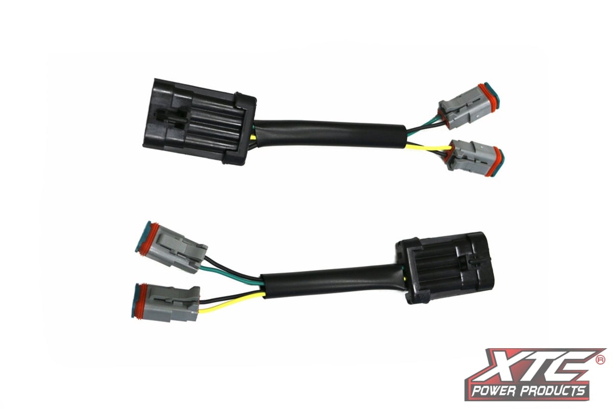 XTC Polaris RZR XP Plug and Play Headlight Adapter, Harness to 2 Deutsch DT06-2S Connectors