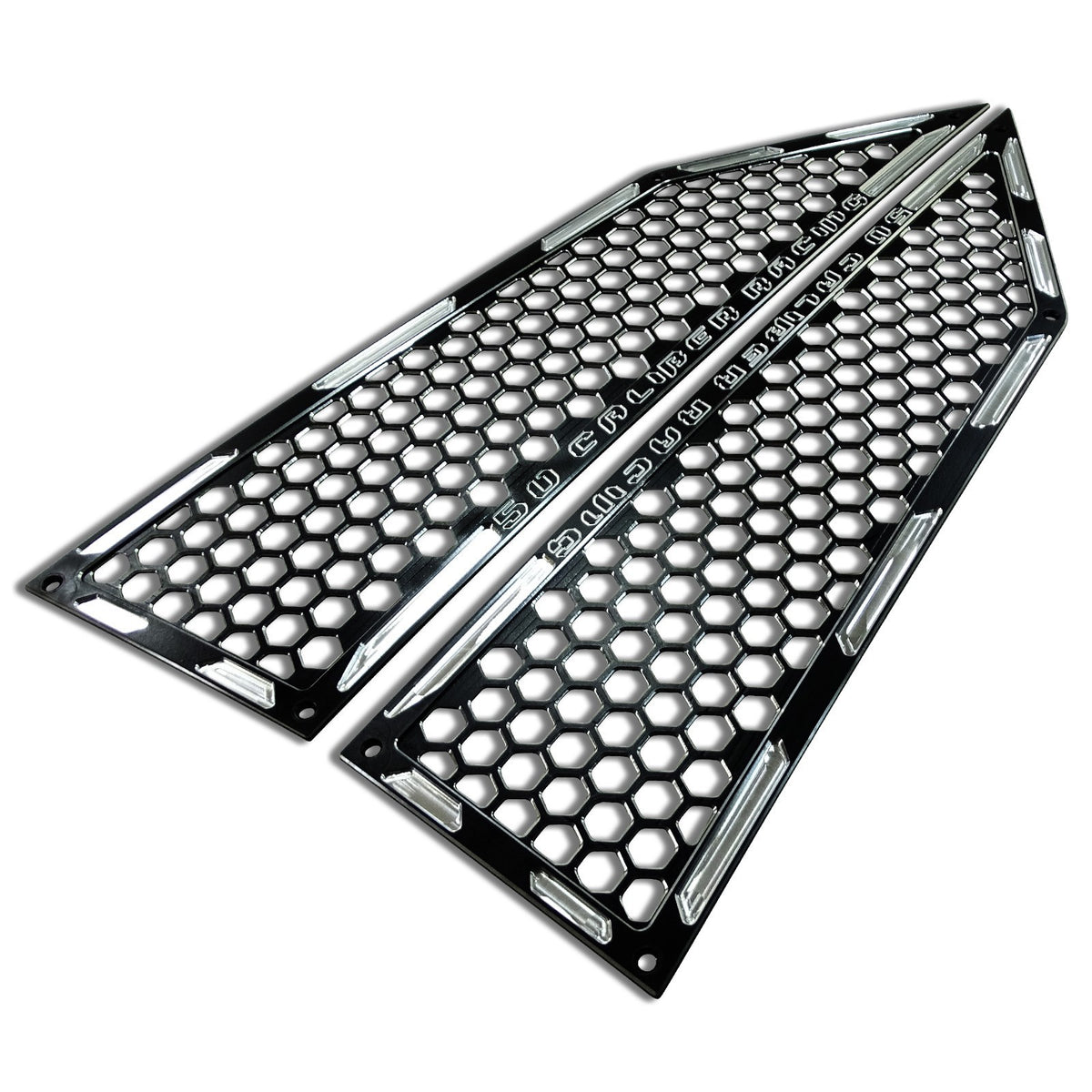 Photo of Polaris RZR XP Turbo Billet Air Intake Grille Bezel Kit (Outside Only) (2017+) by 50 Caliber Racing - Premium Grilles for UTVs / Side by Sides