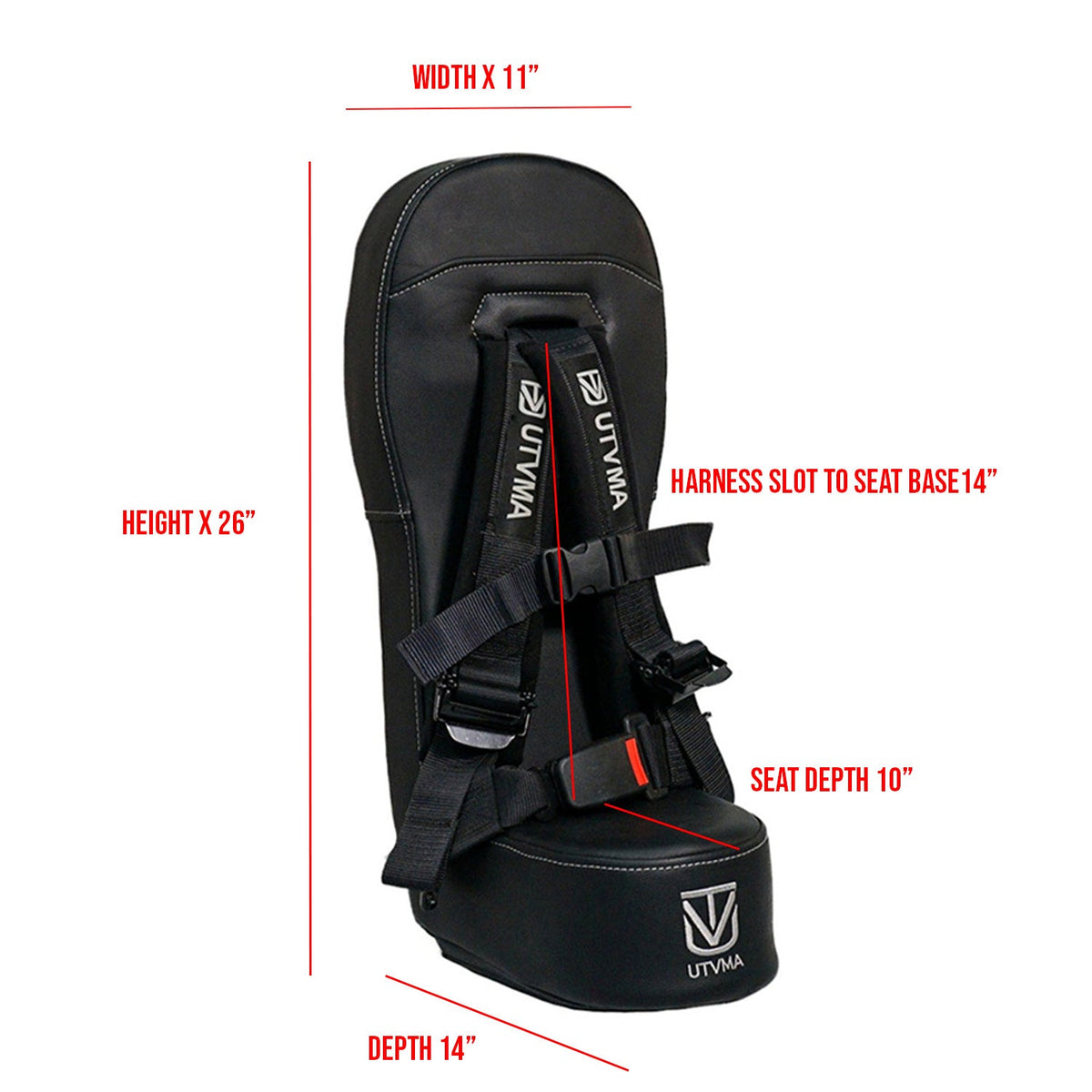 Photo of RZR 4 900 Bump Seat Set (Front and Rear) by UTV Mountain Accessories - Premium Bump Seats for UTVs / Side by Sides